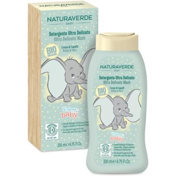 Disney Naturaverde Baby Ultra Delicate Wash żel i szampon pod prysznic 2 w 1 dla dzieci od urodzenia 200 ml