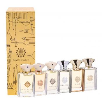 Amouage Mini Set Classic Collection zestaw 6x7,5 ml Edp Gold + Dia + Silver + Reflection + Jubilation XXV + Beloved dla mężczyzn