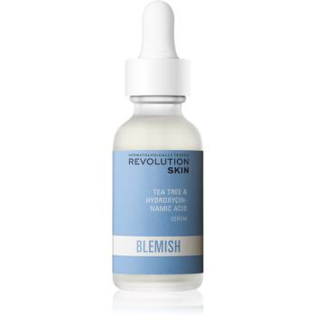 Revolution Skincare Blemish Tea Tree & Hydroxycinnamic Acid kojące serum przeciw zaczerwienieniom skóry do cery tłustej i problematycznej 30 ml