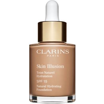 Clarins Skin Illusion Natural Hydrating Foundation rozświetlający podkład nawilżający SPF 15 odcień 112 Amber 30 ml