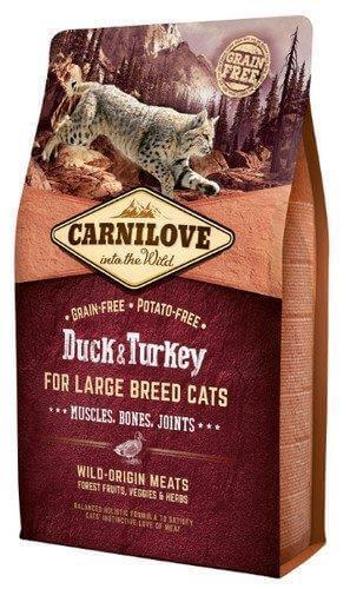 CARNILOVE Large Breed karma dla kotów dużych ras z kaczką i indykiem 6 kg
