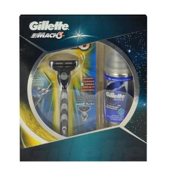 Gillette Mach 3 Sensitive zestaw Mach3 Sensitive + 75ml Series Sensitive Skin Shave Gel dla mężczyzn