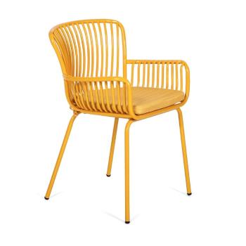 Zestaw 2 żółtych krzeseł ogrodowych Bonami Selection Elia