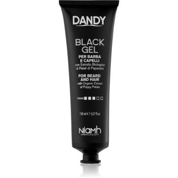 DANDY Black Gel czarny żel do siwych włosów i brody 150 ml