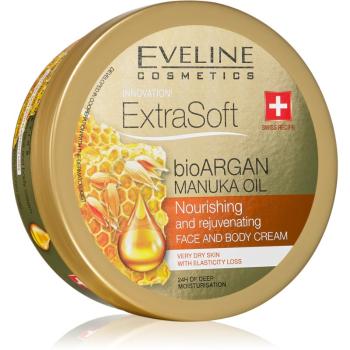 Eveline Cosmetics Extra Soft krem nawilżający do twarzy i ciała z olejkiem arganowym 175 ml