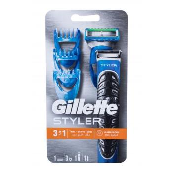 Gillette Styler zestaw Trymer 1 szt + Głowica 1 do golenia 1 szt + Głowica do strzyżenia 3 szt + Baterie 1 szt dla mężczyzn