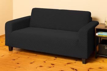 Pokrowiec na sofę 2 osobową Malaga - antracytowy - Rozmiar 2 osobowa