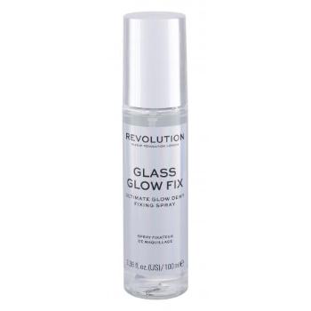 Makeup Revolution London Glass Glow Fix 100 ml utrwalacz makijażu dla kobiet