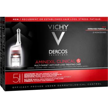 Vichy Dercos Aminexil Clinical 5 leczenie przeciw wypadaniu włosów dla mężczyzn 21 x 6 ml