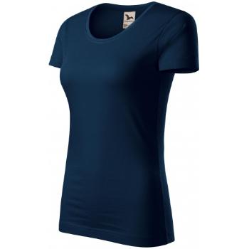 T-shirt damski z bawełny organicznej, ciemny niebieski, XL