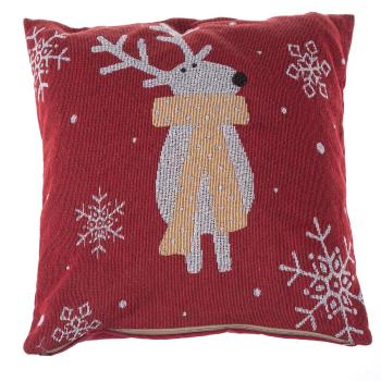 Dakls Bożonarodzeniowa poszewka na poduszkę Reindeer, 40 x 40 cm