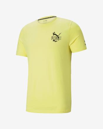 Puma Graphic Streetwear Koszulka Żółty