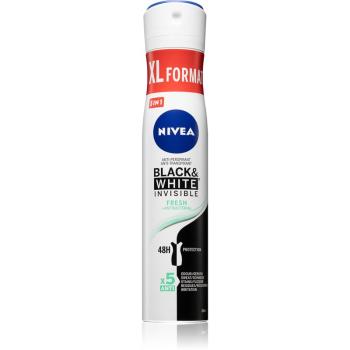 Nivea Black & White Invisible Fresh + Antibacterial antyprespirant w sprayu dla kobiet 200 ml