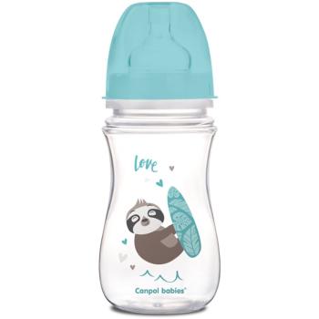 canpol babies Exotic Animals butelka dla noworodka i niemowlęcia Blue 240 ml