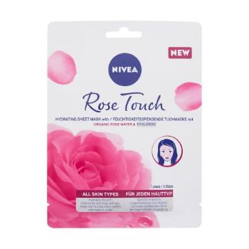Nivea Rose Touch Hydrating Sheet Mask 1 szt maseczka do twarzy dla kobiet