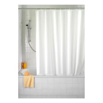 Biała zasłona prysznicowa z warstwą przeciw pleśni Wenko, 180x200 cm