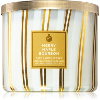 Bath & Body Works Merry Maple Bourbon świeczka zapachowa 411 g