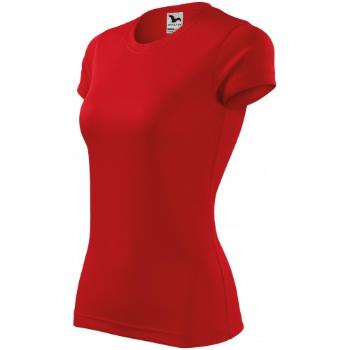 Damska koszulka sportowa, czerwony, 2XL