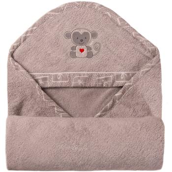 Babymatex Bamboo ręcznik kąpielowy z kapturem Grey 100x100 cm