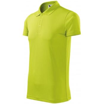 Sportowa koszulka polo, limonkowy, XL