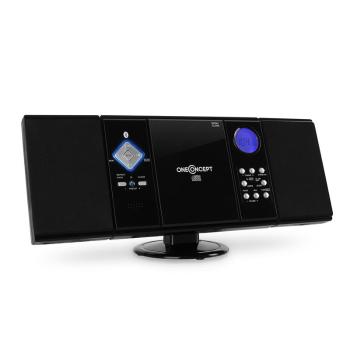 OneConcept V-12-BT, wieża stereo, Bluetooth, FM, USB, SD, kolor czarny