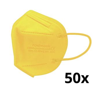Respirator dziecięcy rozmiar FFP2 ROSIMASK MR-12 NR żółta 50 szt.