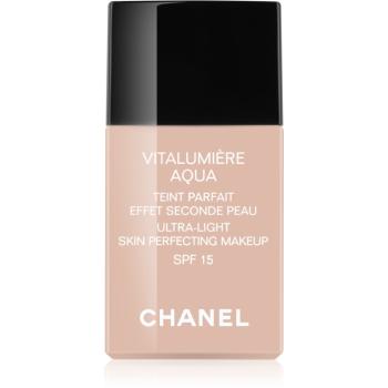 Chanel Vitalumière Aqua ultra lekki make-up nadający skórze promienny wygląd odcień 22 Beige Rosé SPF 15 30 ml