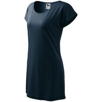 Długa koszulka/sukienka damska, ciemny niebieski, XL