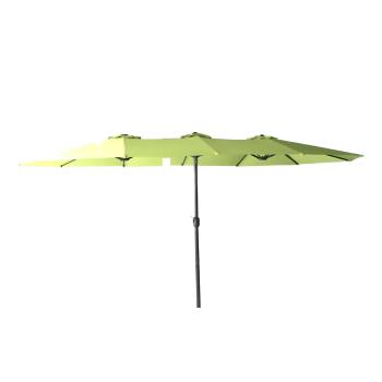 Zielony parasol ogrodowy 456x270 cm Double – Rojaplast