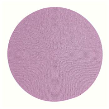 Okrągła mata stołowa w kolorze liliowym Zic Zac Round Chambray, ø 38 cm