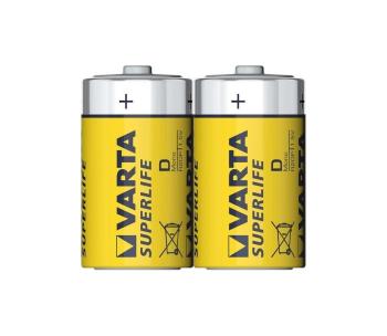 Varta 2020 - 2 szt. Baterii cynkowo-węglowych SUPERLIFE D 1,5V