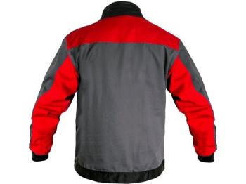 Bluzka CXS PHOENIX PERSEUS, szaro-czerwona, rozmiar 48