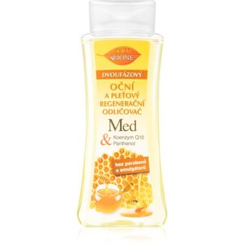 Bione Cosmetics Honey + Q10 dwufazowy płyn do demakijażu do twarzy i okolic oczu 255 ml