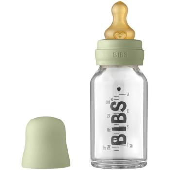 BIBS Baby Glass Bottle 110 ml butelka dla noworodka i niemowlęcia Sage 110 ml