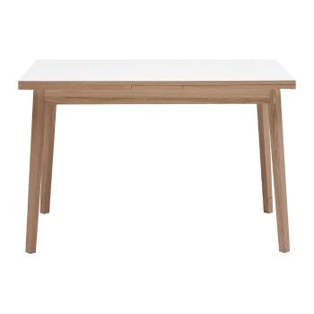 Rozkładany stół z białym blatem Hammel Single, 120x80 cm