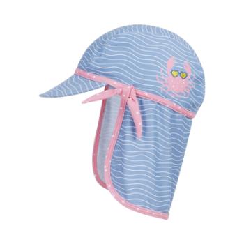 Playshoes Ochrona UV czapka krab niebieski-różowy