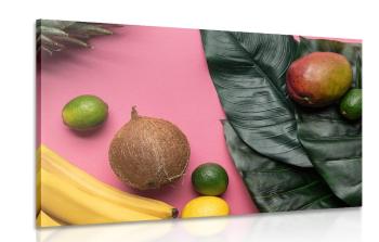 Obraz mieszanka owoców tropikalnych - 90x60