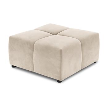 Beżowa aksamitna sofa moduł Rome Velvet - Cosmopolitan Design