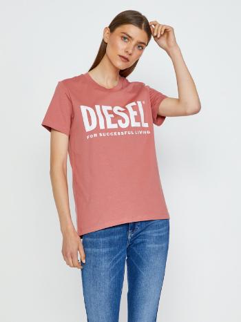 Diesel Sily-Ecologo Koszulka Różowy