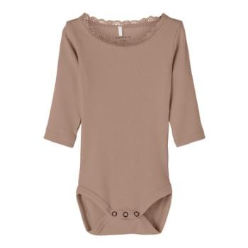 name it Nbfjkab Roebuck Melange Bodysuit z długim rękawem