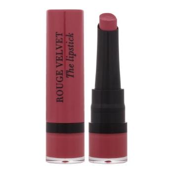 BOURJOIS Paris Rouge Velvet The Lipstick 2,4 ml pomadka dla kobiet 04 Hip Hip Pink