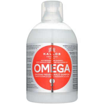 Kallos Omega szampon regenerujący z kompleksem omega-6 i olejkiem makadamia 1000 ml