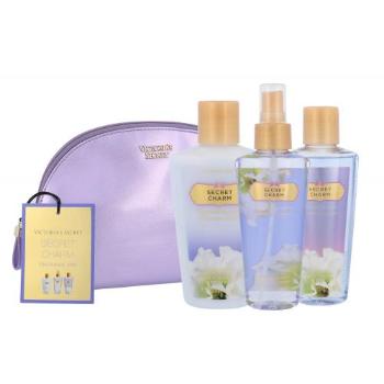 Victoria´s Secret Secret Charm zestaw 125ml Nourishing Body Spray + 125ml Body Lotion + 125ml Shower Gel + Cosmetic Bag dla kobiet