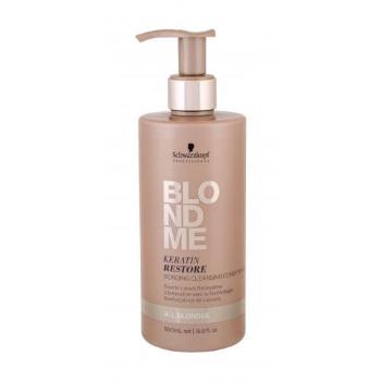 Schwarzkopf Professional Blond Me Keratin Restore 500 ml odżywka dla kobiet uszkodzony flakon