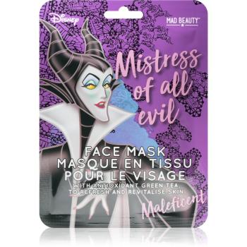 Mad Beauty Disney Villains Maleficent maseczka rewitalizująca z ekstraktem z zielonej herbaty 25 ml