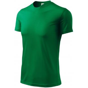T-shirt z asymetrycznym dekoltem, zielona trawa, XL