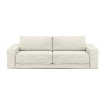 Beżowa sztruksowa sofa rozkładana Milo Casa Donatella