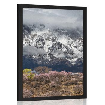 Plakat wyjątkowy górski krajobraz - 30x45 black