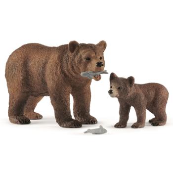 schleich ® Niedźwiedź grizzly matka z młodym 42473