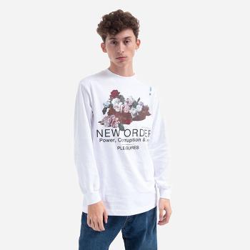 Koszulka męska PLEASURES x New Order Power Longsleeve T-shirt P21NO002-WHITE
